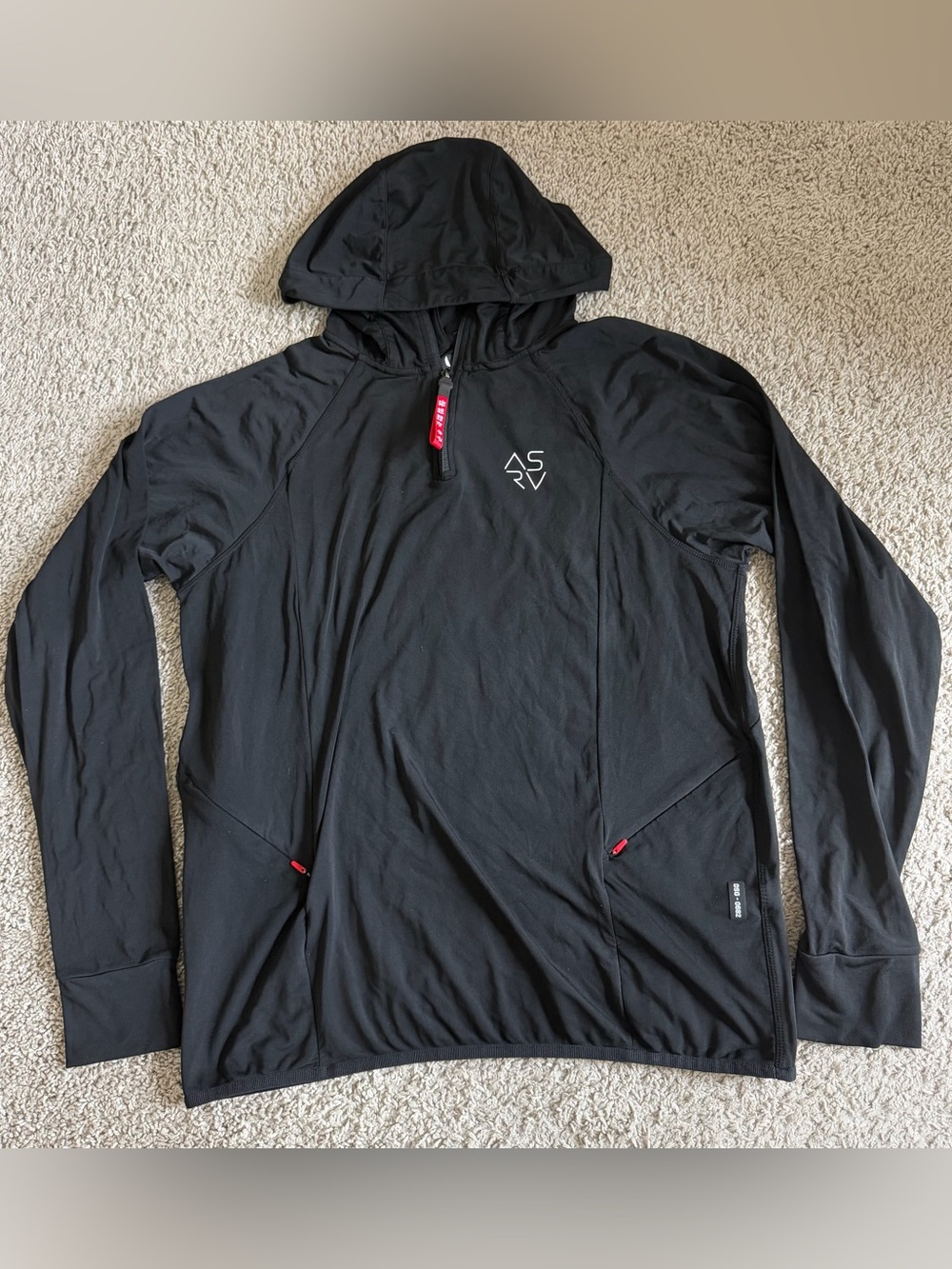 ASRV Thermal Quarter Zip Pullover Hoodie